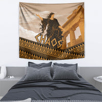 Greek Mythology Chaos Tapestry Ancient Temple Ruins Classical Art Greek Key Pattern