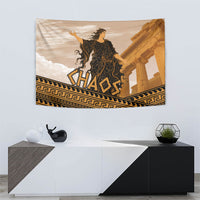 Greek Mythology Chaos Tapestry Ancient Temple Ruins Classical Art Greek Key Pattern
