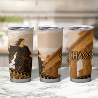 Greek Mythology Chaos Tumbler Cup Ancient Temple Ruins Classical Art Greek Key Pattern