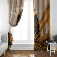 Greek Mythology Chaos Window Curtain Ancient Temple Ruins Classical Art Greek Key Pattern