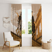 Greek Mythology Chaos Window Curtain Ancient Temple Ruins Classical Art Greek Key Pattern