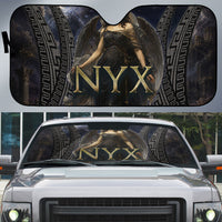 Greek Mythology Nyx Auto Sun Shade Celestial Starry Night Classical Art Greek Key