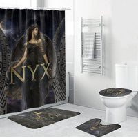 Greek Mythology Nyx Bathroom Set Celestial Starry Night Classical Art Greek Key