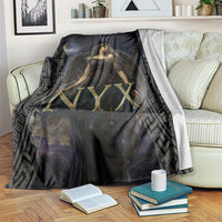 Greek Mythology Nyx Blanket Celestial Starry Night Classical Art Greek Key