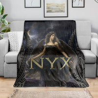 Greek Mythology Nyx Blanket Celestial Starry Night Classical Art Greek Key