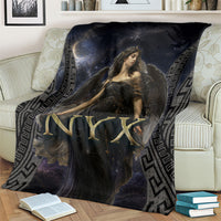 Greek Mythology Nyx Blanket Celestial Starry Night Classical Art Greek Key