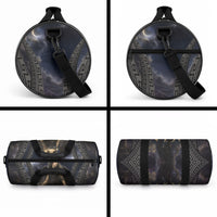 Greek Mythology Nyx Duffle Bag Celestial Starry Night Classical Art Greek Key