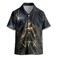 Greek Mythology Nyx Kid Hawaiian Shirt Celestial Starry Night Classical Art Greek Key