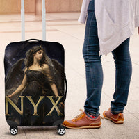 Greek Mythology Nyx Luggage Cover Celestial Starry Night Classical Art Greek Key