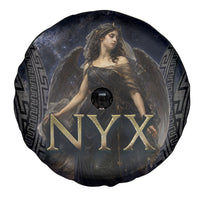 Greek Mythology Nyx Spare Tire Cover Celestial Starry Night Classical Art Greek Key