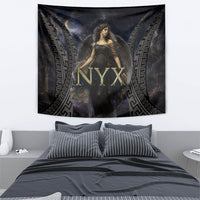 Greek Mythology Nyx Tapestry Celestial Starry Night Classical Art Greek Key