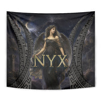 Greek Mythology Nyx Tapestry Celestial Starry Night Classical Art Greek Key