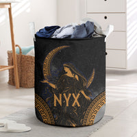 Greek Mythology Nyx Laundry Basket Starry Night Classical Art Greek Key Pattern