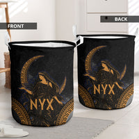 Greek Mythology Nyx Laundry Basket Starry Night Classical Art Greek Key Pattern