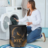 Greek Mythology Nyx Laundry Basket Starry Night Classical Art Greek Key Pattern