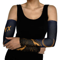 Greek Mythology Nyx Arm Sleeves Starry Night Classical Art Greek Key Pattern