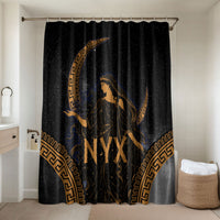 Greek Mythology Nyx Bathroom Set Starry Night Classical Art Greek Key Pattern