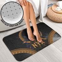 Greek Mythology Nyx Bathroom Set Starry Night Classical Art Greek Key Pattern
