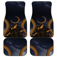 Greek Mythology Nyx Car Mats Starry Night Classical Art Greek Key Pattern