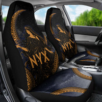 Greek Mythology Nyx Car Seat Cover Starry Night Classical Art Greek Key Pattern