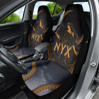 Greek Mythology Nyx Car Seat Cover Starry Night Classical Art Greek Key Pattern