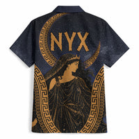 Greek Mythology Nyx Hawaiian Shirt Starry Night Classical Art Greek Key Pattern