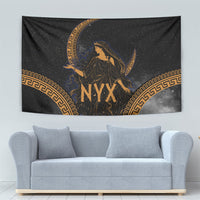 Greek Mythology Nyx Tapestry Starry Night Classical Art Greek Key Pattern