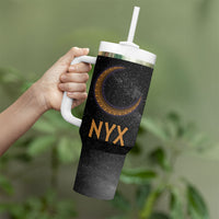 Greek Mythology Nyx Tumbler With Handle Starry Night Classical Art Greek Key Pattern