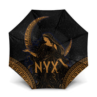 Greek Mythology Nyx Umbrella Starry Night Classical Art Greek Key Pattern