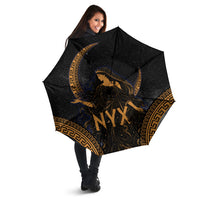 Greek Mythology Nyx Umbrella Starry Night Classical Art Greek Key Pattern