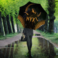 Greek Mythology Nyx Umbrella Starry Night Classical Art Greek Key Pattern