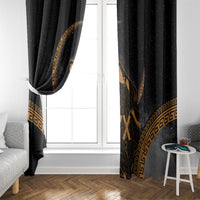 Greek Mythology Nyx Window Curtain Starry Night Classical Art Greek Key Pattern