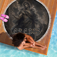 Greek Mythology Erebus Beach Blanket God Of Darkness Classical Art Greek Key Pattern