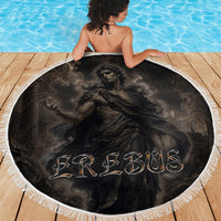 Greek Mythology Erebus Beach Blanket God Of Darkness Classical Art Greek Key Pattern