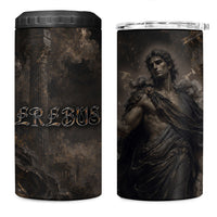 Greek Mythology Erebus 4 in 1 Can Cooler Tumbler God Of Darkness Classical Art Greek Key Pattern