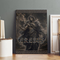 Greek Mythology Erebus Canvas Wall Art God Of Darkness Classical Art Greek Key Pattern
