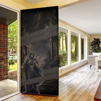 Greek Mythology Erebus Door Cover God Of Darkness Classical Art Greek Key Pattern