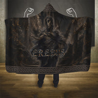 Greek Mythology Erebus Hooded Blanket God Of Darkness Classical Art Greek Key Pattern