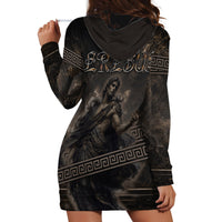 Greek Mythology Erebus Hoodie Dress God Of Darkness Classical Art Greek Key Pattern