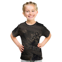 Greek Mythology Erebus Kid T Shirt God Of Darkness Classical Art Greek Key Pattern