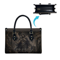 Greek Mythology Erebus Leather Bag God Of Darkness Classical Art Greek Key Pattern