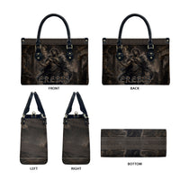 Greek Mythology Erebus Leather Bag God Of Darkness Classical Art Greek Key Pattern