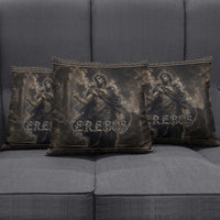 Greek Mythology Erebus Pillow Cover God Of Darkness Classical Art Greek Key Pattern