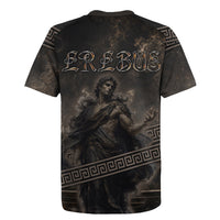 Greek Mythology Erebus Rugby Jersey God Of Darkness Classical Art Greek Key Pattern