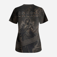 Greek Mythology Erebus Scrub Top God Of Darkness Classical Art Greek Key Pattern