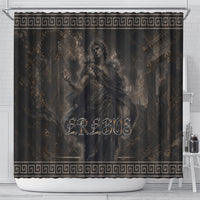 Greek Mythology Erebus Shower Curtain God Of Darkness Classical Art Greek Key Pattern