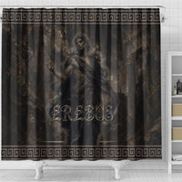 Greek Mythology Erebus Shower Curtain God Of Darkness Classical Art Greek Key Pattern