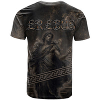 Greek Mythology Erebus T Shirt God Of Darkness Classical Art Greek Key Pattern