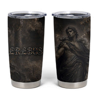 Greek Mythology Erebus Tumbler Cup God Of Darkness Classical Art Greek Key Pattern