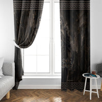 Greek Mythology Erebus Window Curtain God Of Darkness Classical Art Greek Key Pattern